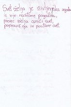 Nikolina Prijević, Sarah Merkelj 2, 5.r., Svet želja